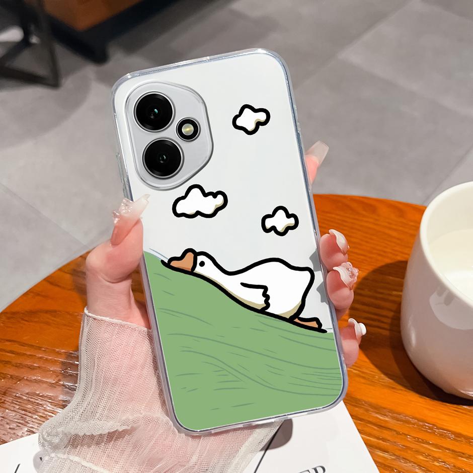 For Honor 400 Pro Lite 5G Case Pretty Flowers Transparent TPU Bumper Protective Cover For Honor400Pro Fundas Honor400Lite Coque