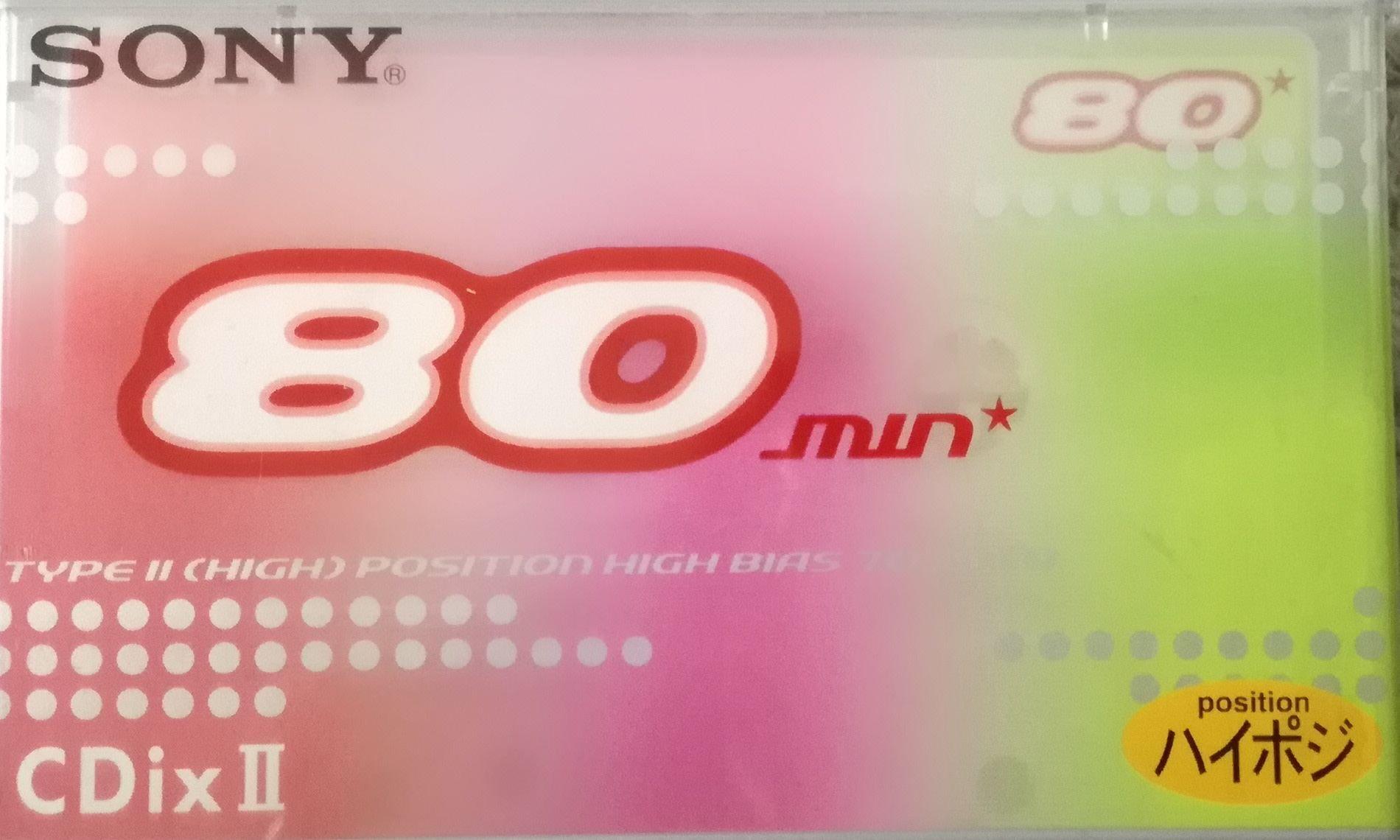 

Кассета SONY CDixII 80 минут C-80CDX2H