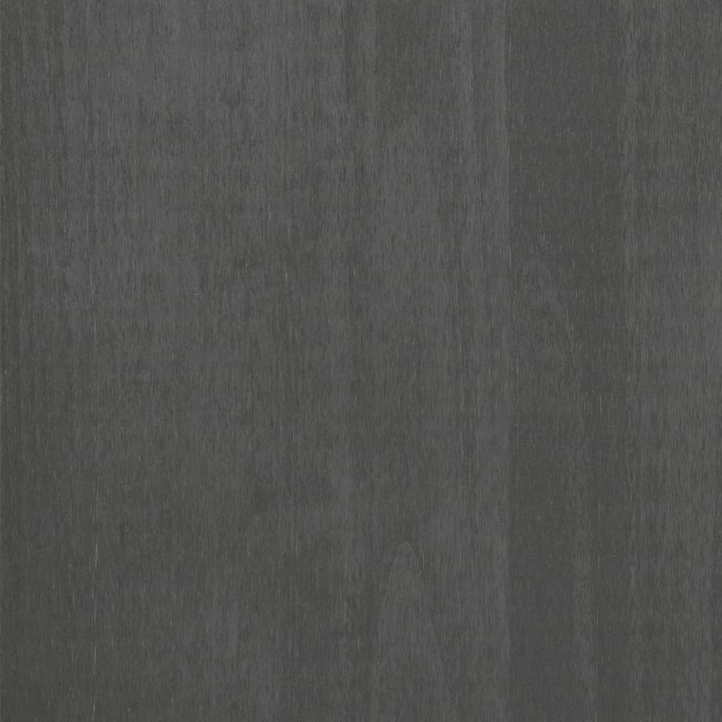Vidaxl Komoda Hamar, Ciemnoszara, 79X40X103,5 Cm, Lite Drewno Sosnowe