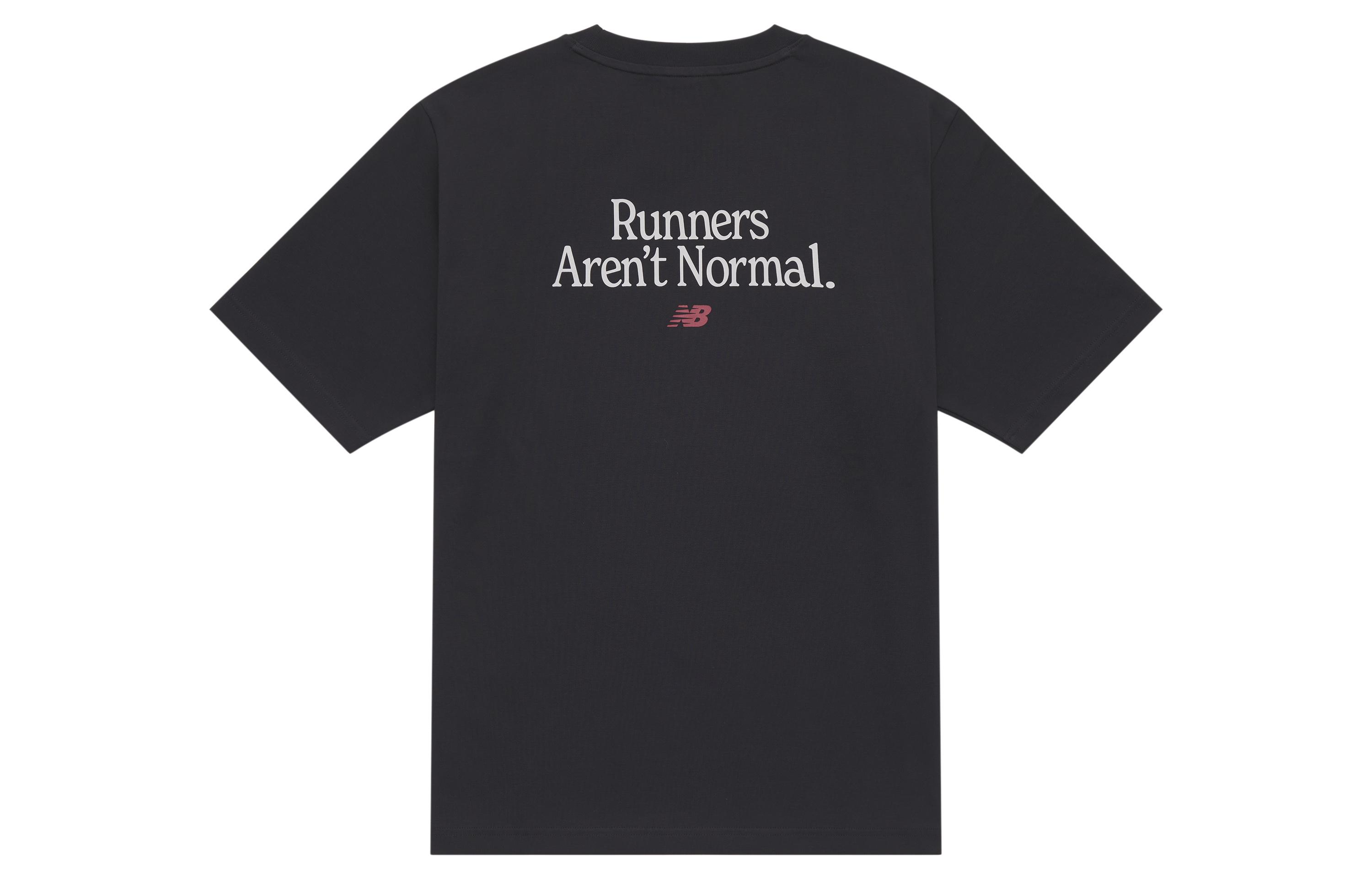 New Balance Runners T Shirt Unisex Black NEE33031-BK M