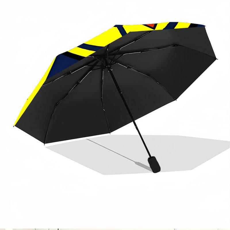 Club America Print Automatic Open Close Umbrella, Portable Foldable Umbrella, for Outdoor Commute Camping Trip, Ideal Birthday Gift