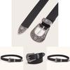 Korean Style Womens Faux Leather Belt With Alloy Buckle For Chic Office Look