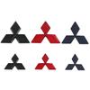 2PCS Car Front Grille Badge Rear Trunk Emblem for Mitsubishi Outlander 2016 Eclipse Cross 2018 ABS Glue Stickers Accessories