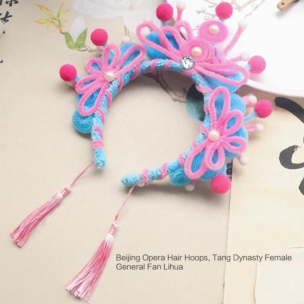 DIY Beijing Opera Headband Craft Set for Girls Children Festival Birthday Gift Children's DIY Beijing Opera Characters