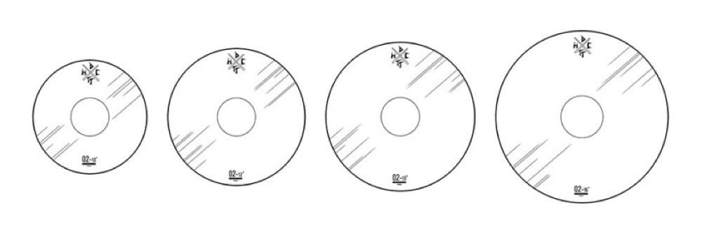 Drummers Top Team EFFECT SHEET TOMSET Effect sheet that changes the sound of drums for 0.2mm 0.2mm tom-tom