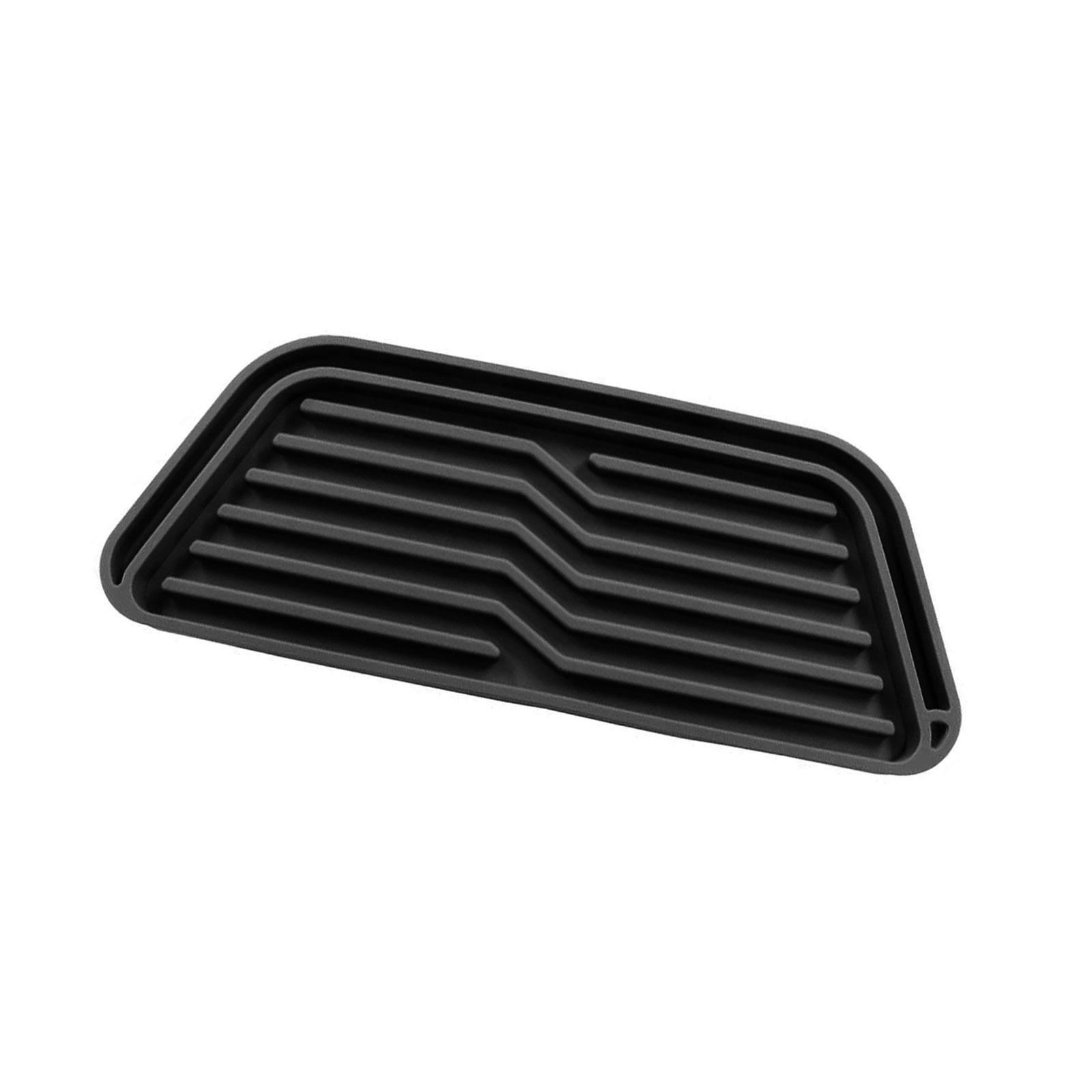 

Поддон для сбора капель холодильника Нескользящий силиконовый уловитель воды для быстрой абсорбции Абсорбирующая подкладка для диспенсера воды Аксессуары чёрный