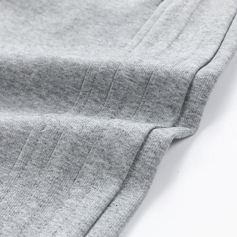 Men's Fleece-lined Loose Straight-Leg Sweatpants