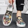 Men Espadrilles Luxury Loafers Man Platform Canvas Shoes Fashion Bear Print Casual Men Shoes Design Summer Classic Slip-on Shoes