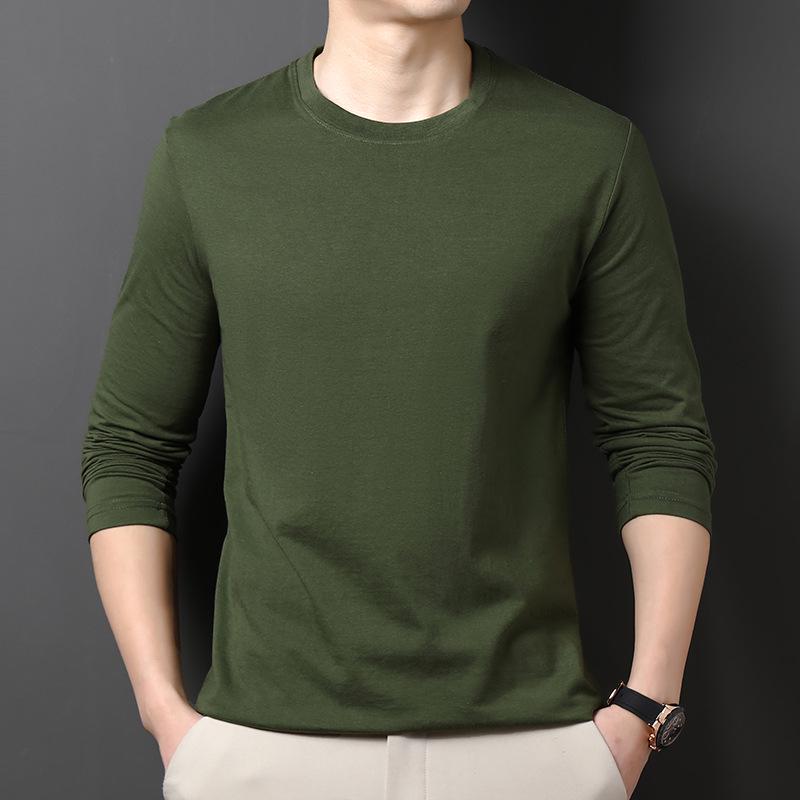 

Мужская футболка с длинным рукавом и круглым вырезом - Простая, универсальная и легкая 2XL