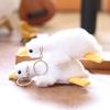 Keychain Soft Plush Goose Pendant Compact Size Travel Bag Ornament Gift Doll