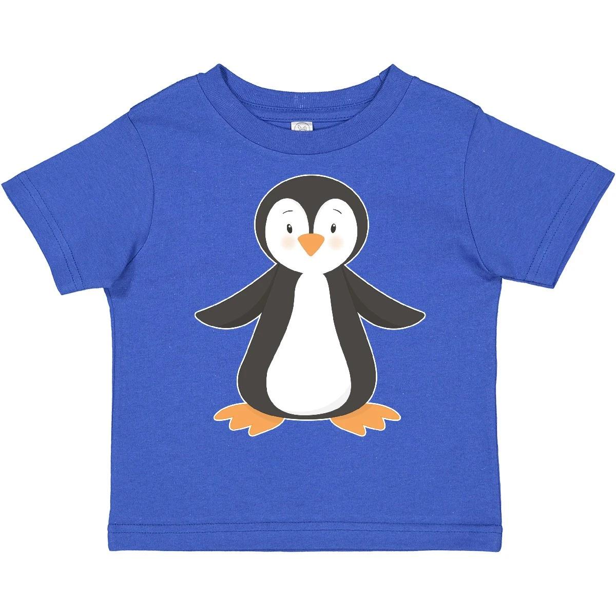 Inktastic Penguin Toddler T-Shirt Penguins Cute Happy Dancing Feet Animals Bird 100