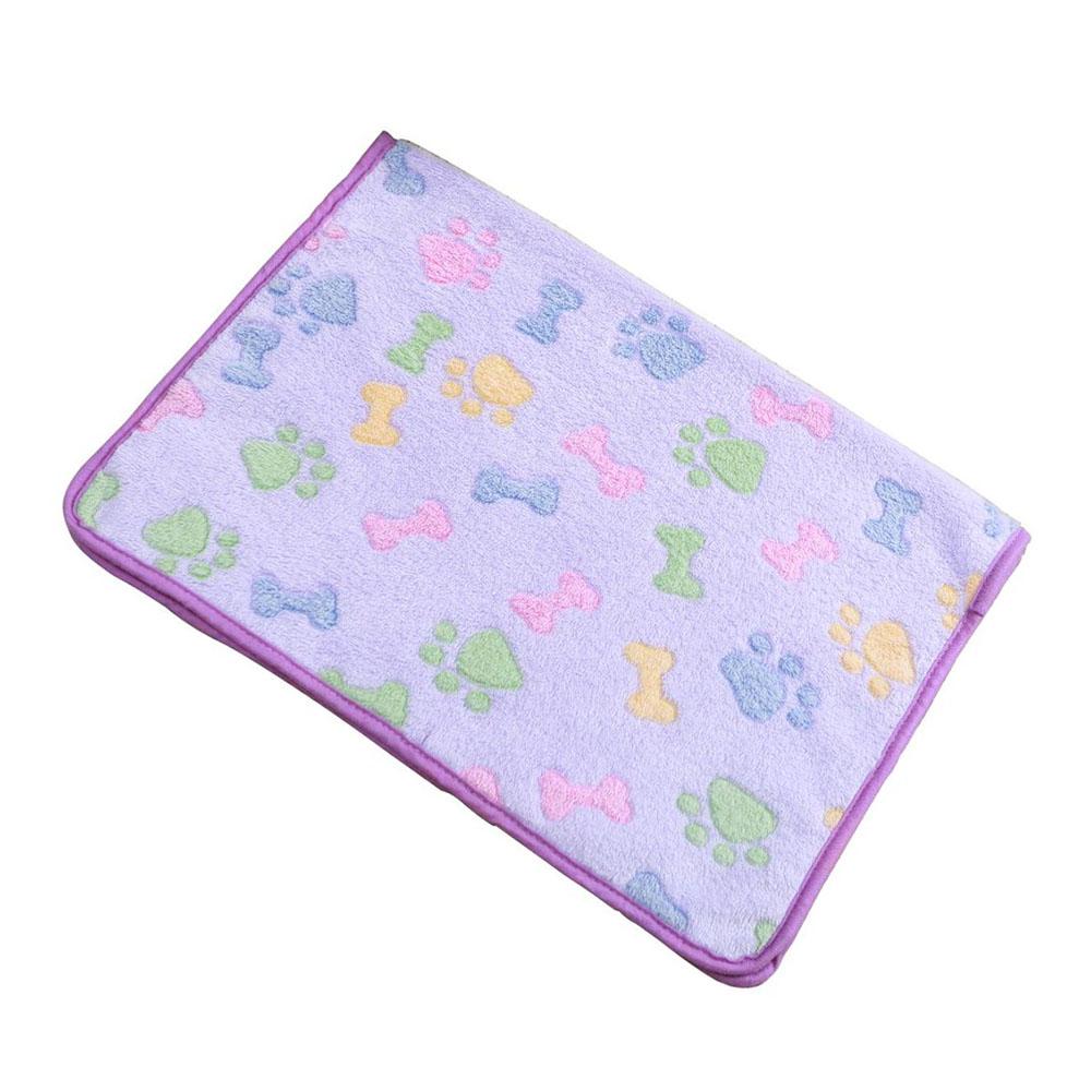 Soft and Fluffy Light Thin Pet Blanket Cute Cartoon Pattern Dog Bed Mat Warm and Comfortable Bed Blanket for Cats Pet Supplies
