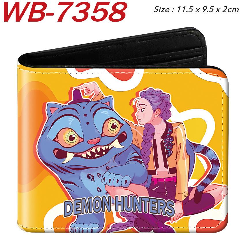 K-Pop Demon Hunters Pu Leather Two-fold Short Wallet and Practical