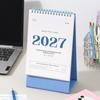 Blue Desk Calendar Korean Style Planner Calendar New Coil Calendar  Student Planning