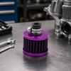 Engine Breather Filter Replacement, 12 Mm Engine Cover Filter with Metal Housing for Breather Line Service and Care