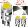 2pcs T10 Led Signal Lamp Car Bulb W5W 194 168 Trunk Reading Interior Lamps Clearance Backup Reverse Light License Plate White