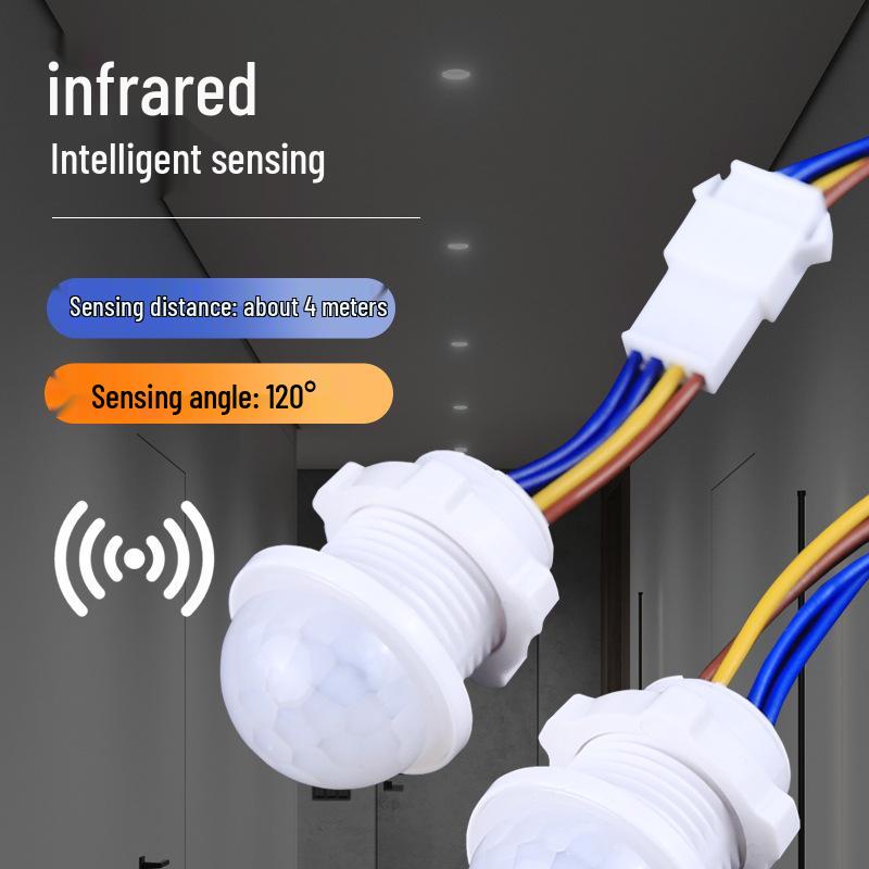 220V Infrared Motion Sensor Light Module for Bathroom & Corridor