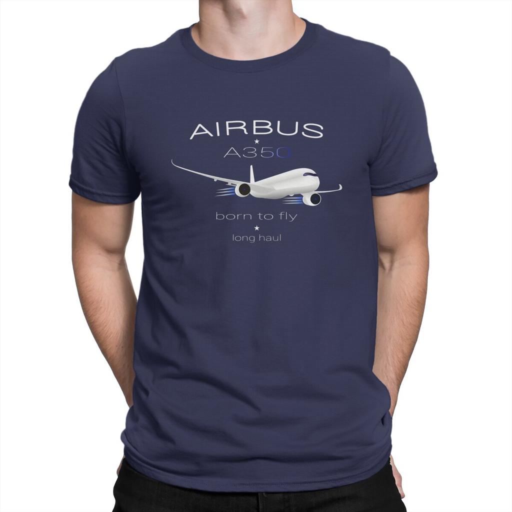 Funny Aircraft Modern T-Shirt Men Crewneck Pure Cotton T Shirt Airbus Short Sleeve Tees Gift Idea Clothes