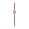Authorized Dealer Matow Watch Solar Powered Watch Leather Strap mw001005pnkss Round Silver [MATOW] Women's [Shiki] White/Gomphrena