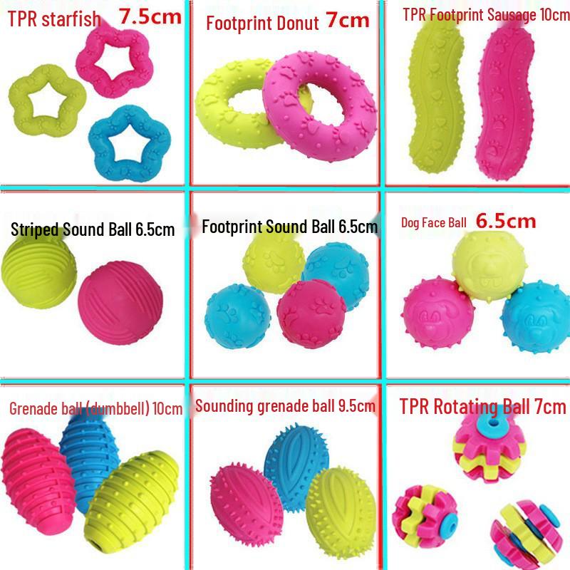Durable Interactive Sounding Dog Toy for Teeth Cleaning - Suitable for Small, Medium, and Large Dogs