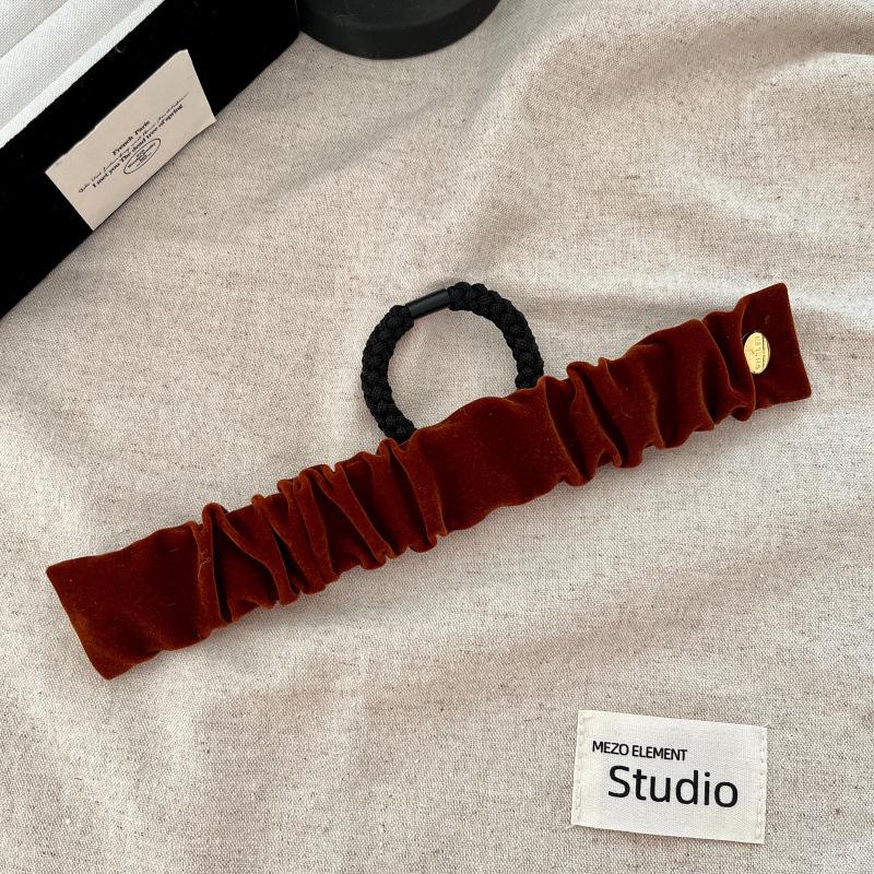2025 High Elasticity Velvet Hair Tie: Gentle On Hair, Enhances Volume, Perfect for Ponytails