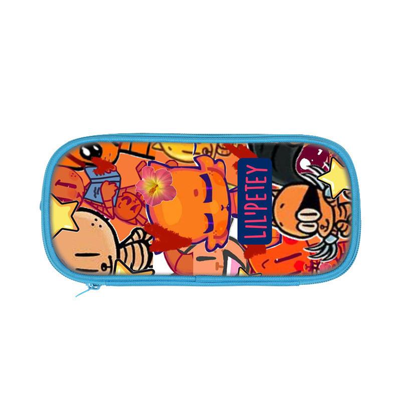 Dog Mans Cat Cartoon School Pen Bag With Durable Polyester For Elementary Students