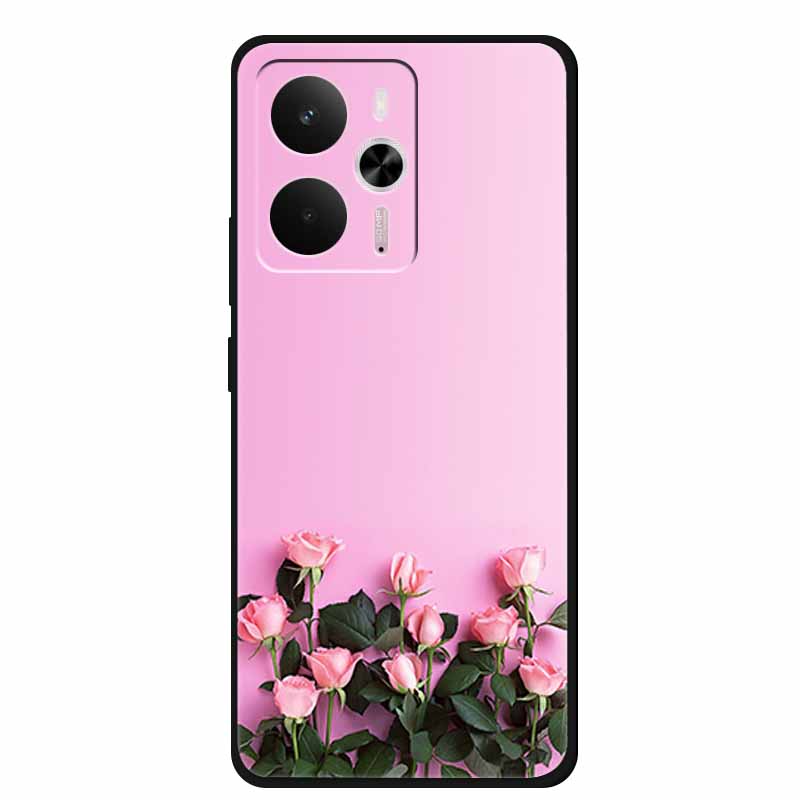 For Realme 14 Case Soft TPU Black Silicone Cover for Realme 14 5G Global RMX5070Soft Case Shockproof Cover RMX5070 Oppo Realme14