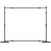 10ft X 10ft Pipe and Drape Kit, Heavy Duty Backdrop Stand with Carbon Steel Base, Adjustable Backdrop Support with 6 Clamps and A Carry Bag for