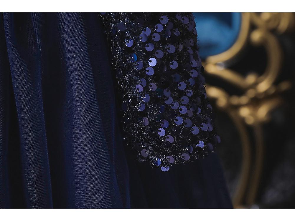 Dlouhé večerní šaty s flitry pro dívky na bankety