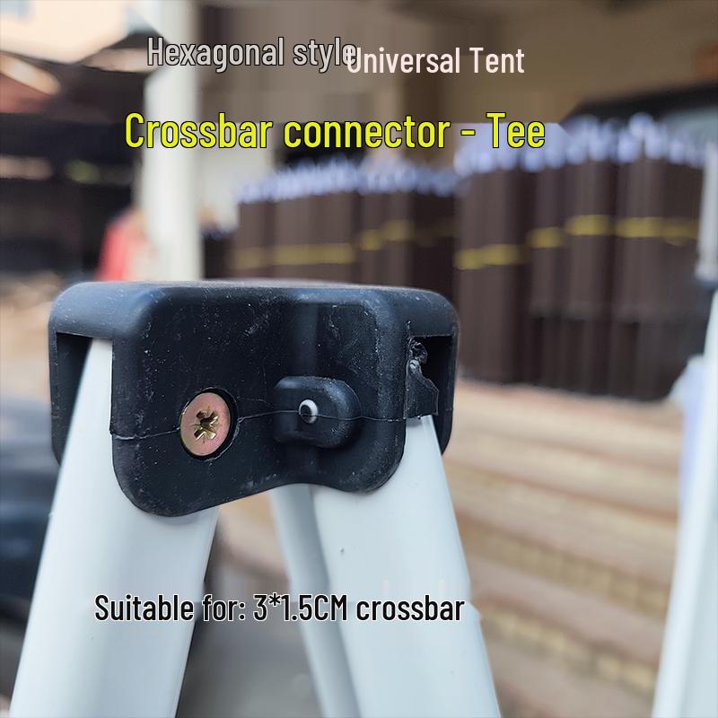 Telescopic Tent Umbrella Set: Folding Poles, Connecting Rod, Support Poles, Cross Tube