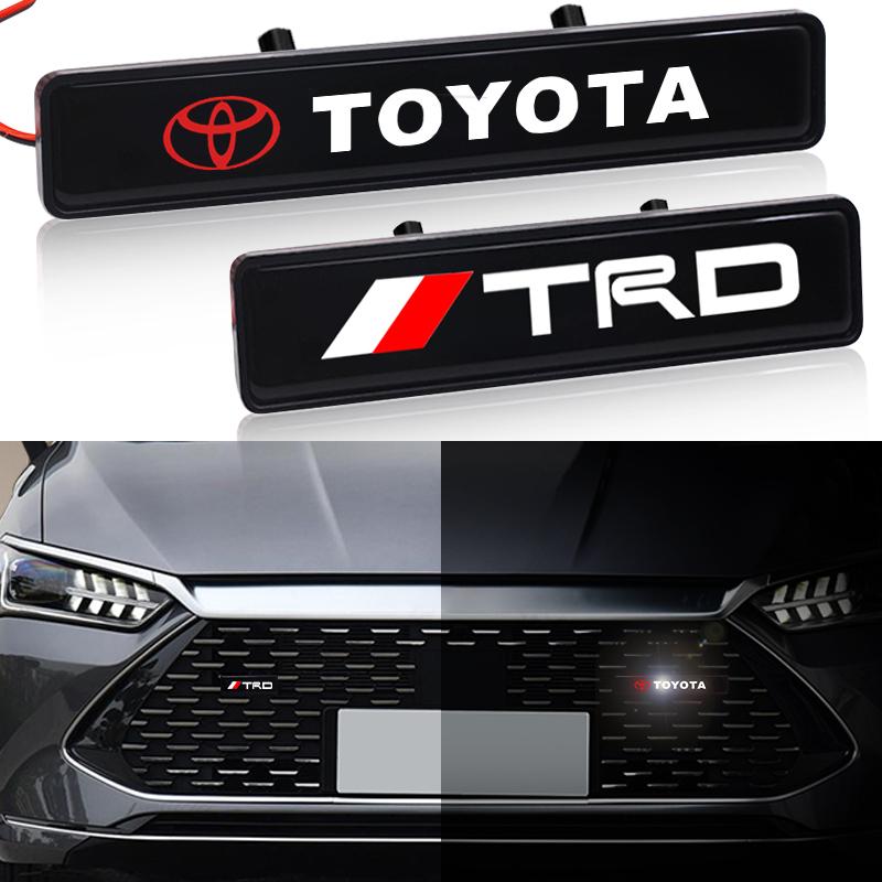 1pcs LED Car Door Welcome Light Car Logo Projector Car Badge for Toyota TRD Camry Highlander Land Cruiser Prado Avalon Reiz Rav4
