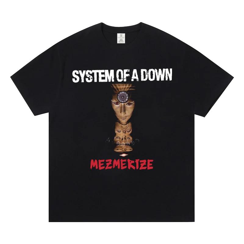 System of A Down Band Short Sleeve T-shirt World Rock Europe American Metal SOAD Fashion Casual Men's and Women's T-shirts