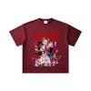 260 GSM Double Yarn 32 Count 100% Cotton Demon Slayer V72 Nezuko Print Unisex Heavy Cotton T Shirt