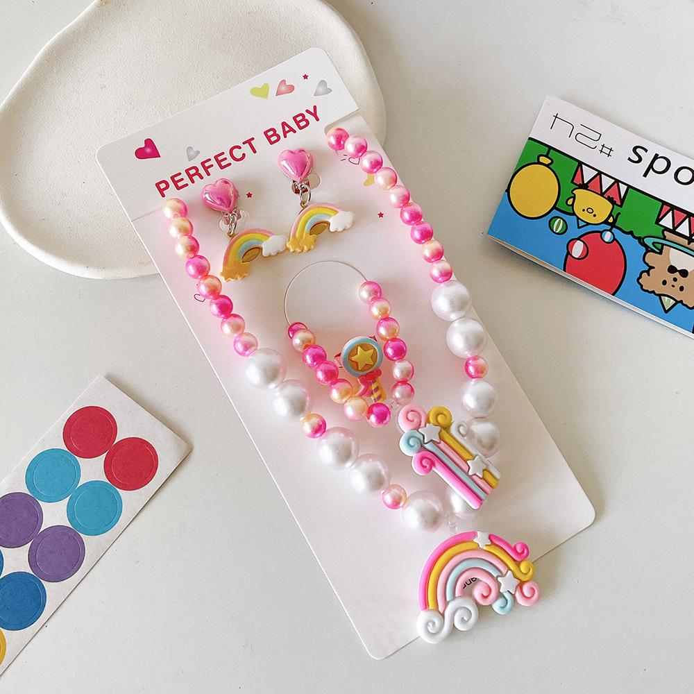 Children's Unicorn Beaded Necklace & Ring Set - DIY Jewelry for Girls