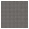 VidaXL Couverture lestée Gris 200x200 cm 9 kg Tissu 350778
