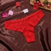 Bow Lace Seamless Panties Low Waist Mesh Lace Briefs Breathable Flower Underwear for Women Lady