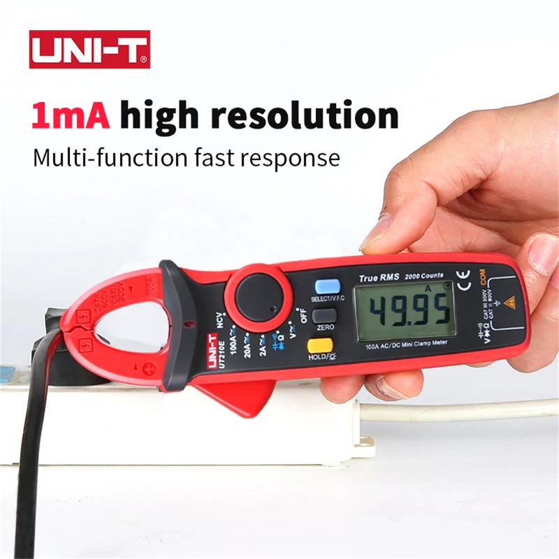 UNI-T Clamp Meter UT210E UT210D UT204 PLUS Current Pliers Hook Ammeter Digital Multimeter Professional Electrical Multi Tester