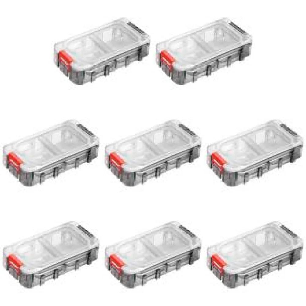 Fishing Tackle Box Expandable Fishing Tackle Box Fishing Hardware Toolbox Waterproof Tool Box Clear Top Fishing Lure Storage Box