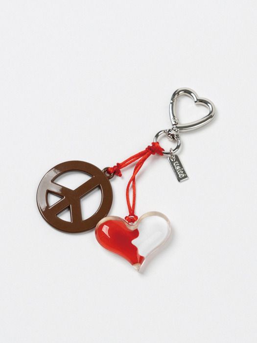 Usite HERZ FRIEDEN FREIHEIT SCHLÜSSELANHÄNGER (ERDBEERE)