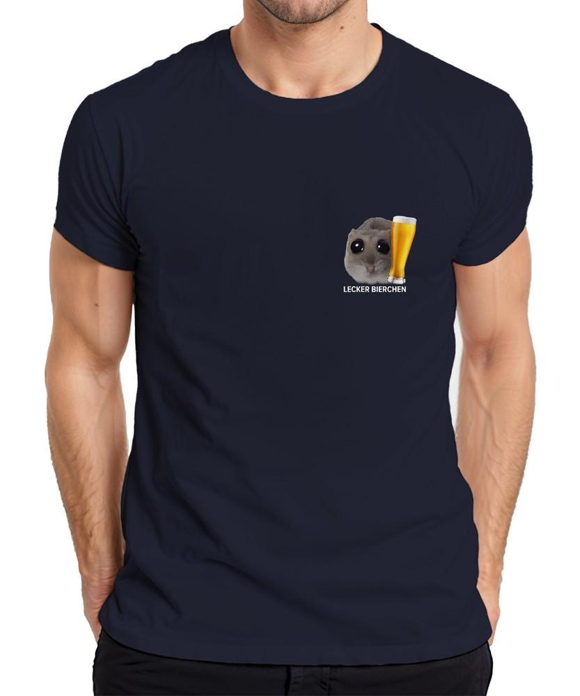 Delicious Beer Sad Hamster Meme Beer Wheat Beer Party Drinking Unisexs TShirt S