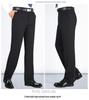 Men's Premium Non-Iron Business Casual High-Waisted Straight-Leg Suit Pants for Spring/Summer