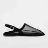 Fashion New Luxury Brand Designer Flat Sandals Women Fashion Back Trip Strap Sandalias Mesh Breathable Summer Casual Slides Mules Shoe