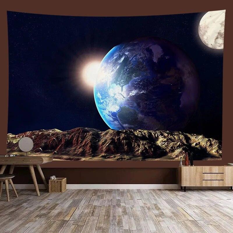 Universe Starry Sky Nebula Planet Background Tapestry Background Cloth Room Living Room Home Decoration Hanging Cloth
