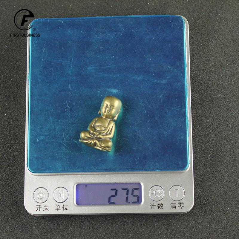 Retro Brass Big Belly Maitreya Tathagata Buddha Statue Hollow Desktop Miniatures Figurines Ornament Decoration Craft Accessories
