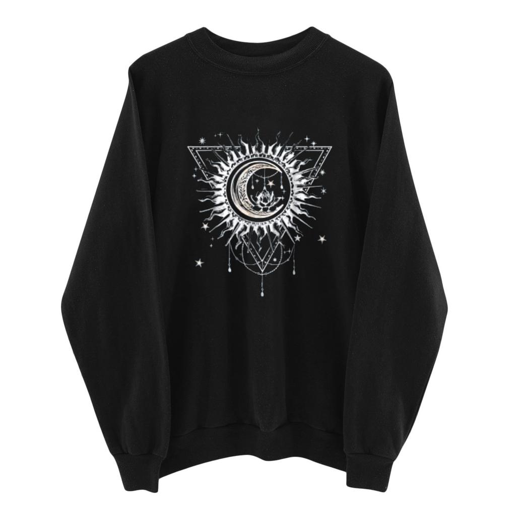 Women's Tops Winter Sun Printing Sweatshirt Pullover Tops