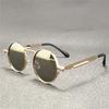 Vintage Punk Style Sunglasses Men Retro Round Metal Frame Women Sun Glasses Fashion Eyewear  Mujer