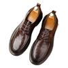2026 Spring New Cowhide Wear-resistant Business Casual Comfortable Breathable Thick Sole High-end Formal Men's Leather Shoes