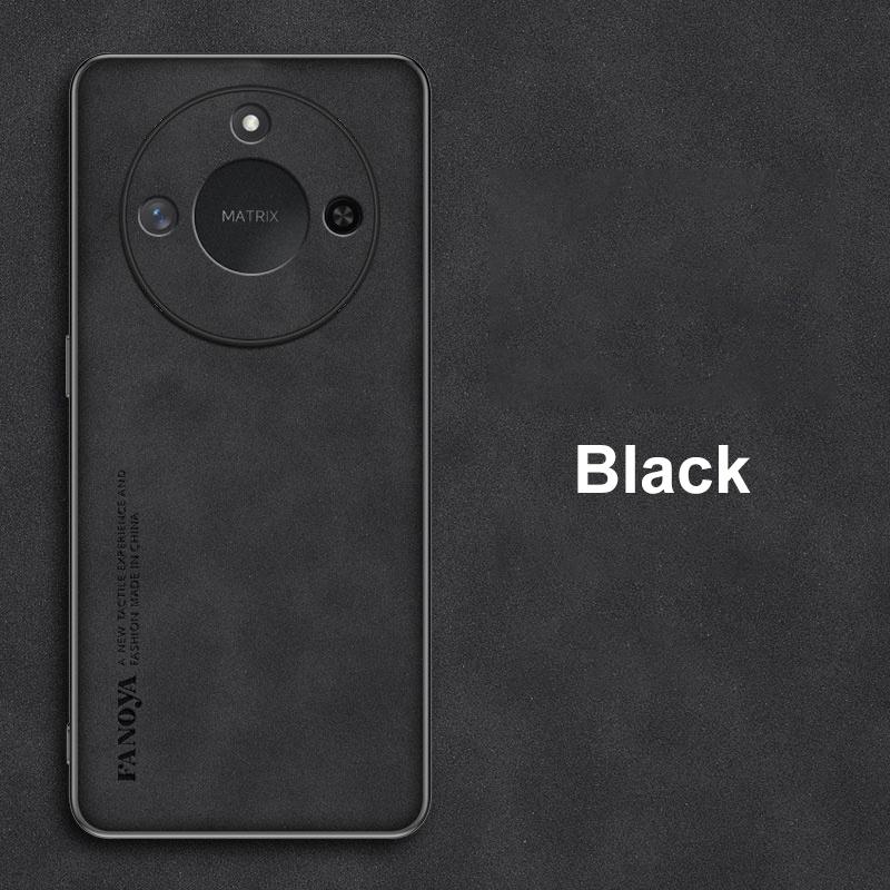 

Для Honor X9C Смарт-чехол Роскошный чехол для телефона из ПУ кожи Для Honor X9C Смарт Задняя крышка Матовый силиконовый Противоударный Полная защита Honor X9C Smart чёрный