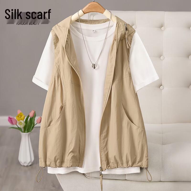 

Women s Hooded Casual Layering Vest XL