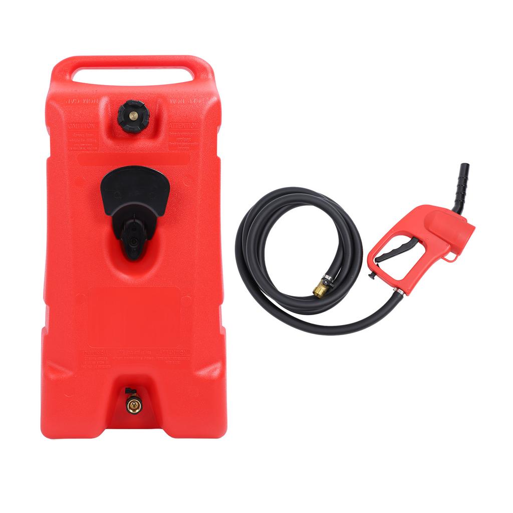 Fuel Oil Storage Tank 14 Gallons Shockproof Portable Gas Fuel Tank Container for ATVs Snowmobiles Boats Jets Skis